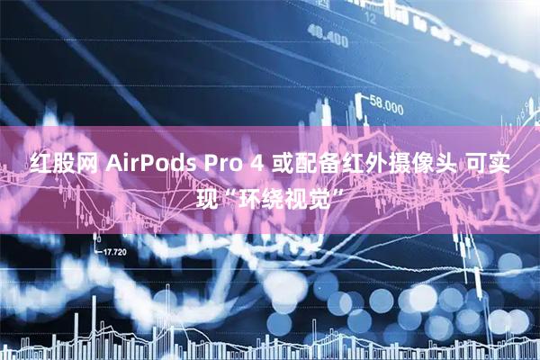 红股网 AirPods Pro 4 或配备红外摄像头 可实现“环绕视觉”
